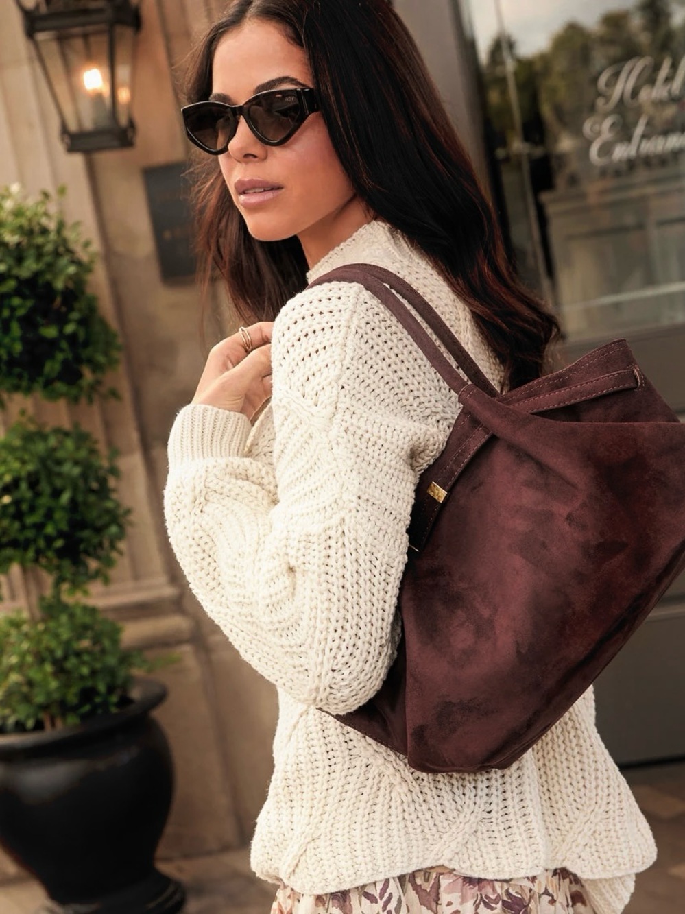 NWT VICI Aleenah Suede Slouchy Tote